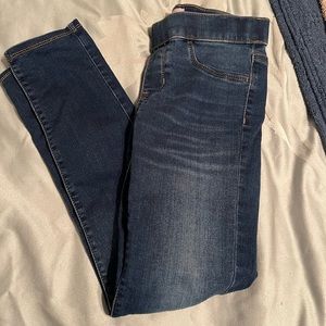 SO pull on jeggings medium dark wash size 10 girls EUC